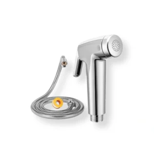 Jet Shower SSBO Silver Chrome dengan Selang dan Holder – Tahan Lama & Elegan