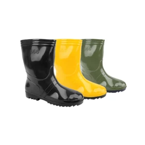 Sepatu bot SSBO ukuran 25–27 tersedia warna hijau, hitam, dan kuning
