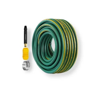 Paket selang PVC SSBO ukuran 1 inch lengkap dengan nozzle, konektor, dan klem