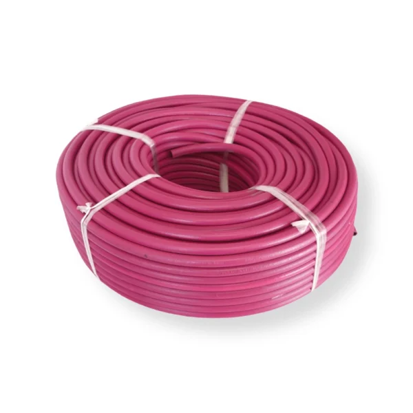 Selang gas SSBO 3 lapis warna merah jambu diameter 10 mm untuk regulator gas LPG dan kompor
