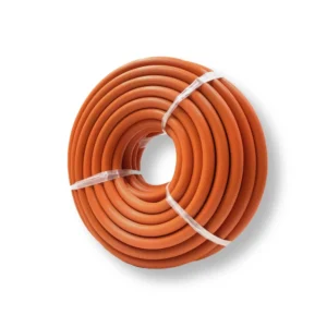 Selang gas 3 lapis SSBO warna oranye diameter 10 mm untuk sambungan regulator dan kompor gas LPG