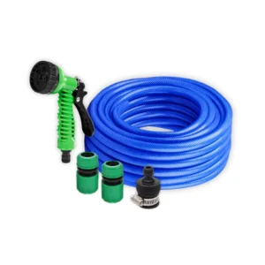 Paket selang benang SSBO 1/2 inch warna biru lengkap dengan nozzle semprotan 7 mode dan konektor