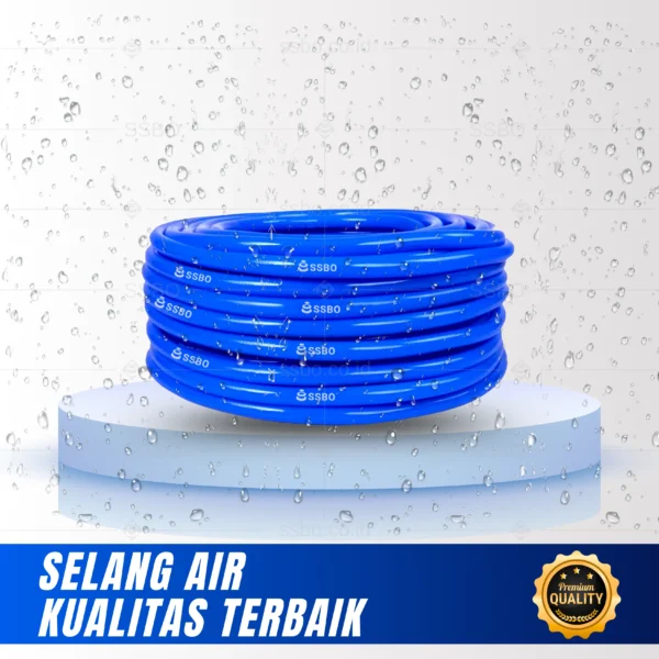 Selang Elastis SSBO – Tampilan selang saat digulung lentur