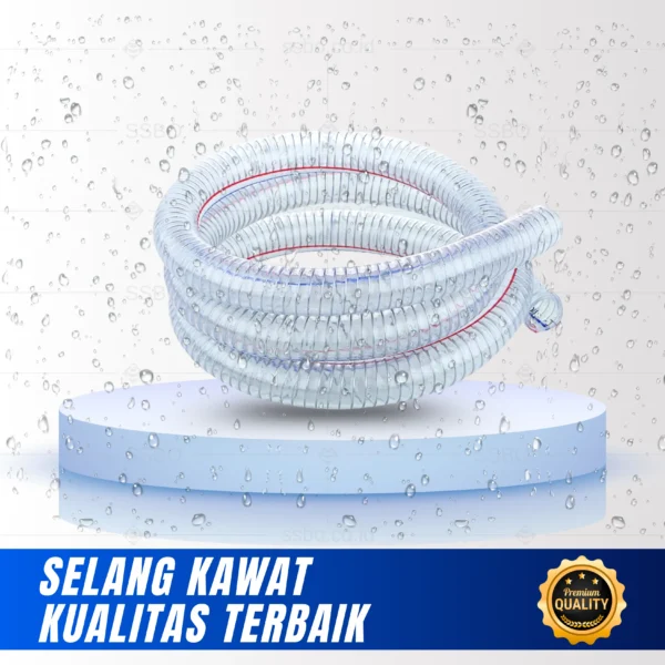 SSBO Selang Spiral – Tampilan gulungan selang siap pakai