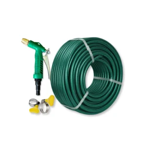 Selang air hijau SSBO lengkap dengan sprayer dan klem pengunci